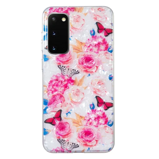 Samsung S20 FE umbris silikoonist Butterfly Flower 1