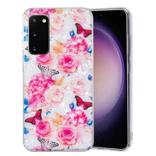 Samsung S20 FE umbris silikoonist Butterfly Flower