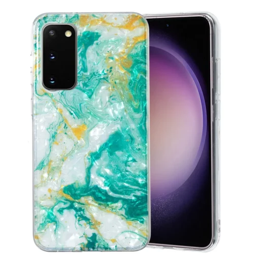 Samsung S20 FE umbris silikoonist Green Marble