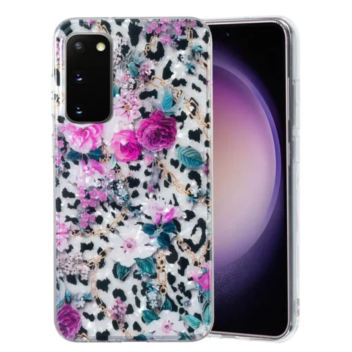 Samsung S20 FE umbris silikoonist Leopard Flower