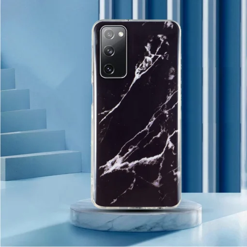 Samsung S20 FE umbris silikoonist Marble Must 1