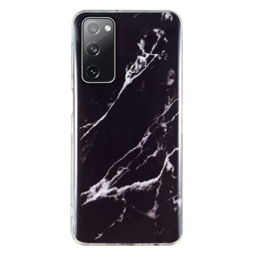 Samsung S20 FE umbris silikoonist Marble Must