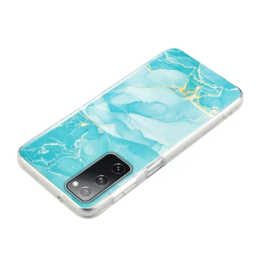 Samsung S20 FE umbris silikoonist Marble Roheline 3