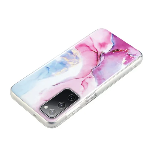 Samsung S20 FE umbris silikoonist Marble Roosa Sinine 3