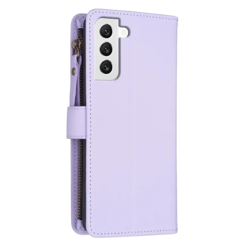 Samsung S22 raamatkaaned kunstnahast 9 kaarditaskuga Light Purple 2