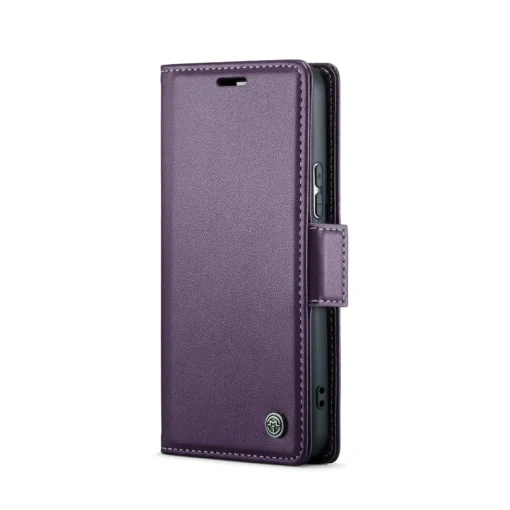 Samsung S22 raamatkaaned kunstnahast RFID kaartide kaitsega Pearly Purple 1