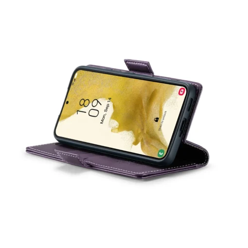 Samsung S22 raamatkaaned kunstnahast RFID kaartide kaitsega Pearly Purple 4