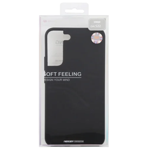 Samsung S22 umbris Goospery Soft Feeling silikoonist Black 6