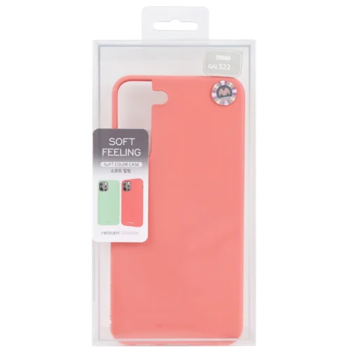 Samsung S22 umbris Goospery Soft Feeling silikoonist Pink 6