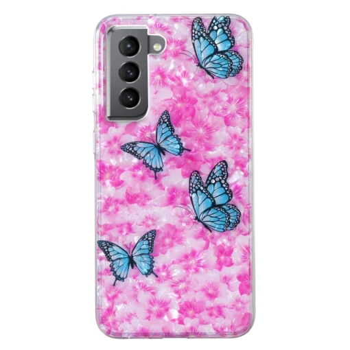 Samsung S22 umbris silikoonist Colorful Butterfly 1