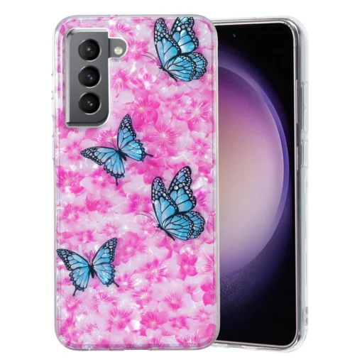 Samsung S22 umbris silikoonist Colorful Butterfly