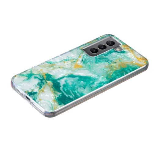 Samsung S22 umbris silikoonist Green Marble 2