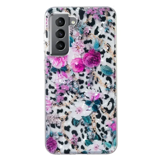 Samsung S22 umbris silikoonist Leopard Flower 1