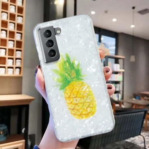 Samsung S22 umbris silikoonist Pineapple 3