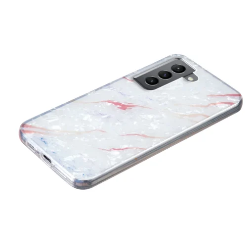 Samsung S22 umbris silikoonist White Marble 2