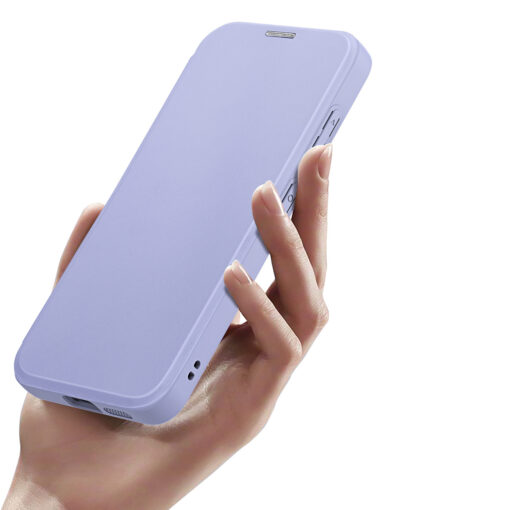 Samsung S24 PLUS kaaned MagSafe kunstnahast Dux Ducis Skin X Pro lilla 6