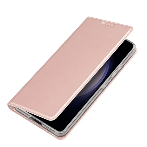 Samsung S24 PLUS kaaned kunstnahast Dux Ducis Skin Pro roosa 3