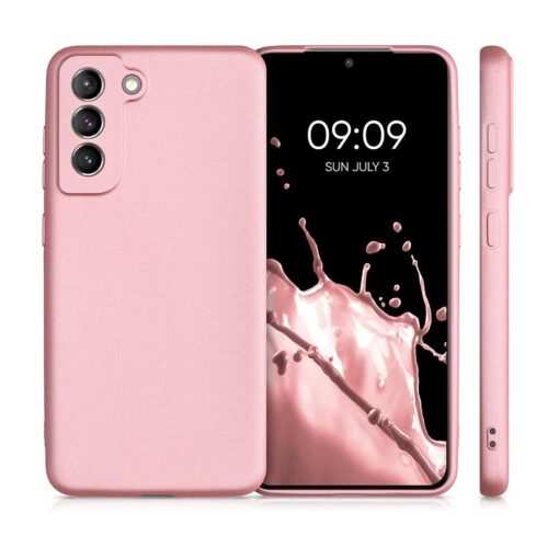 Samsung S24 PLUS umbris silikoonist METALLIC roosa 3