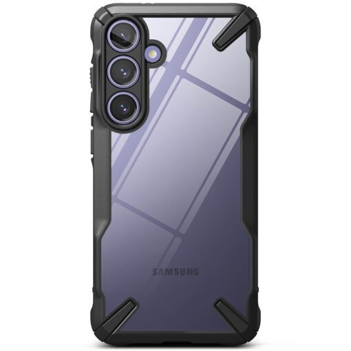 Samsung S24 PLUS umbris silikoonist serva ja plastikust tagusega Ringke Fusion X must 2