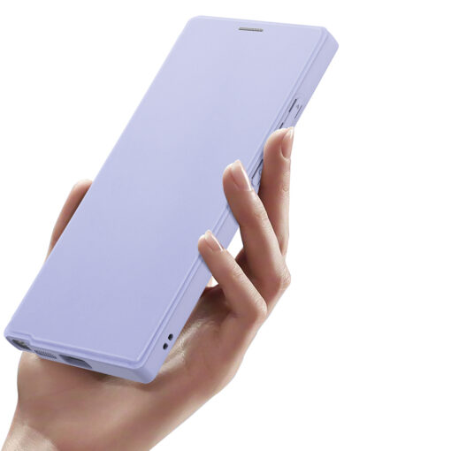 Samsung S24 ULTRA kaaned MagSafe kunstnahast Dux Ducis Skin X Pro lilla 6