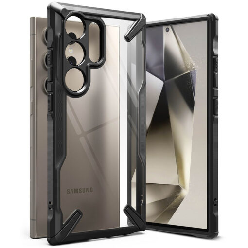 Samsung S24 ULTRA umbris silikoonist serva ja plastikust tagusega Ringke Fusion X must