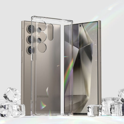 Samsung S24 ULTRA umbris silikoonist serva ja plastikust tagusega Ringke Fusion labipaistev 7