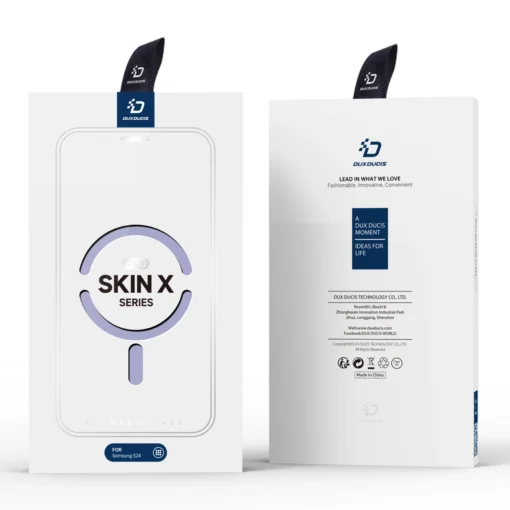 Samsung S24 kaaned MagSafe kunstnahast ja plastikust Dux Ducis Skin X Pro lilla 11