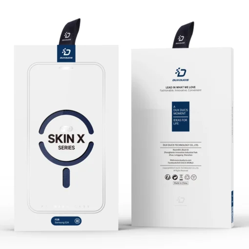Samsung S24 kaaned MagSafe kunstnahast ja plastikust Dux Ducis Skin X Pro sinine 11