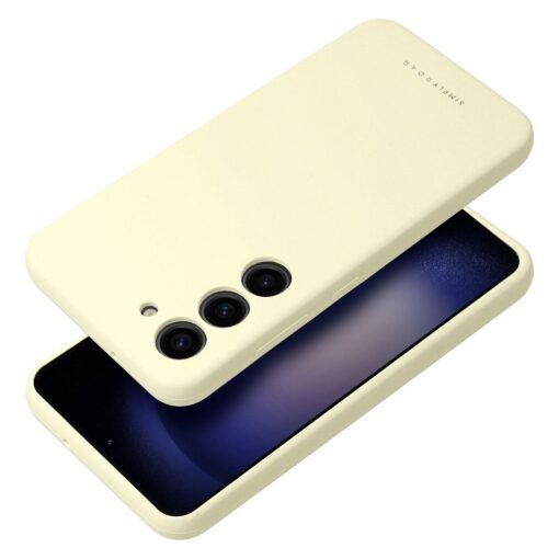 Samsung S24 umbris silikoonist Roar Cloud Skin hele kollane