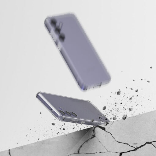 Samsung S24 umbris silikoonist serva ja plastikust tagusega Ringke Fusion Matte labipaistev 5