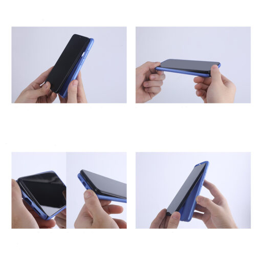 Samsung A15 Nillkin Frosted Shield umbris kaamera kaitsega sinine 9