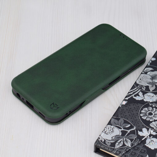 Samsung A15 kaaned kaarditaskuga Safe Wallet Plus roheline 4
