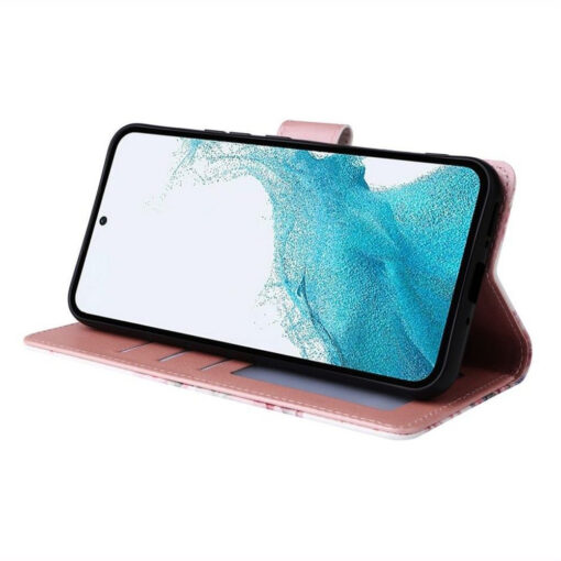 Samsung A15 kaaned silikoonist roosa marmori imitatsiooniga 3