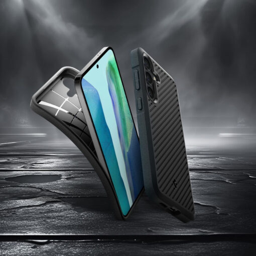 Samsung S24 PLUS umbris Spigen Core Armor plastikust taguse ja silikoonist raamiga must 8