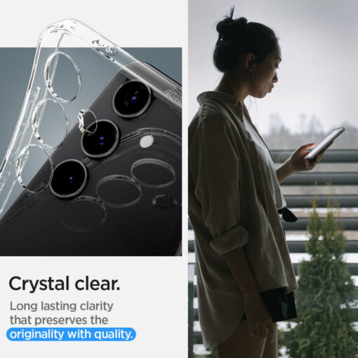 Samsung S24 umbris Spigen Liquid Crystal silikoonist labipaistev 12