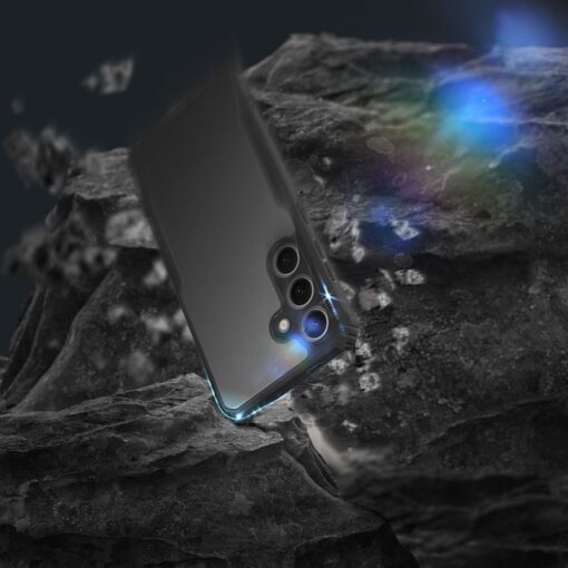 Samsung A15 umbris plastikust ja silikoonist Anti Drop must 3