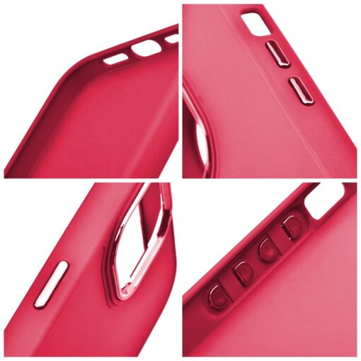 Samsung A25 umbris tugevast silikoonist FRAME punane 5