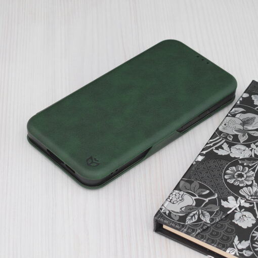 Samsung A35 kaaned kaarditaskuga Safe Wallet Plus roheline 1