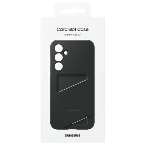Samsung A35 umbris Card Slot kaarditaskuga silikoonist must EF OA356TBEGWW 4