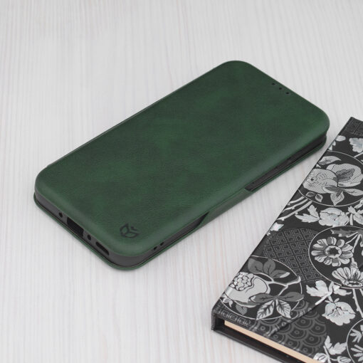 Samsung A55 kaaned kaarditaskuga Safe Wallet Plus roheline 3