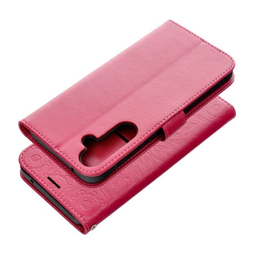 Samsung A55 kaaned kunstnahast MEZZO mandala punane 1