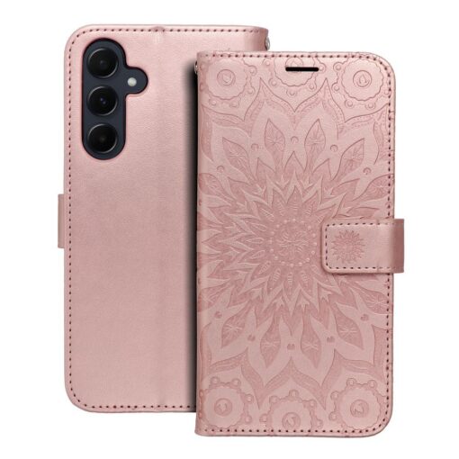 Samsung A55 kaaned kunstnahast MEZZO mandala roosa