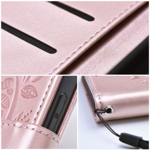 Samsung A55 kaaned kunstnahast MEZZO puu roosa 8
