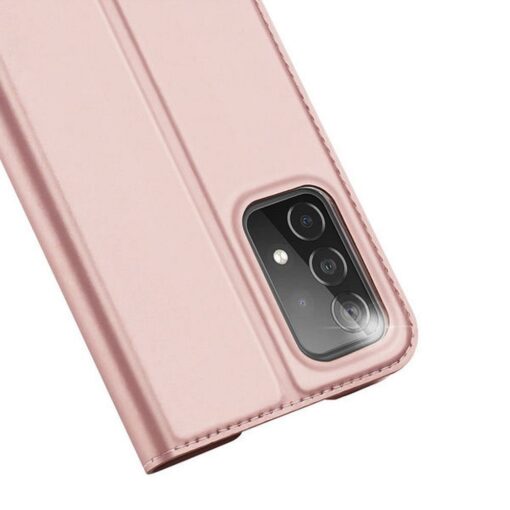 Samsung A55 kunstnahast kaaned kaarditaskuga DUX DUCIS Skin Pro roosa 3