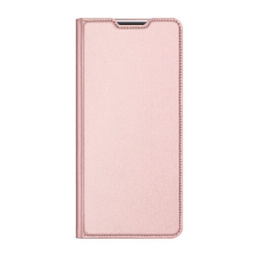 Samsung A55 kunstnahast kaaned kaarditaskuga DUX DUCIS Skin Pro roosa