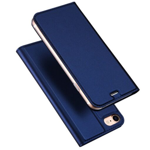 Samsung A55 kunstnahast kaaned kaarditaskuga DUX DUCIS Skin Pro sinine 1