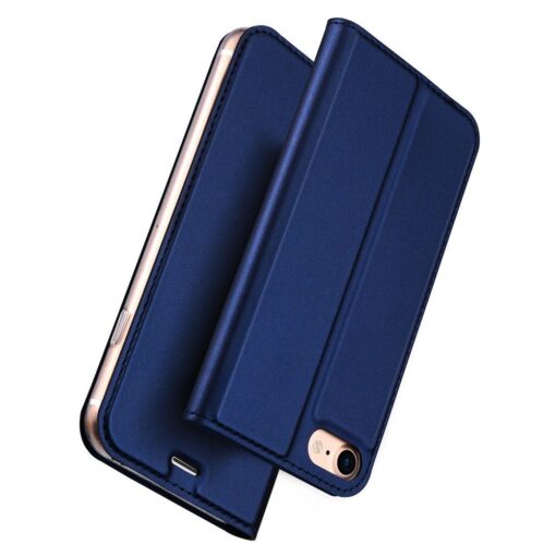 Samsung A55 kunstnahast kaaned kaarditaskuga DUX DUCIS Skin Pro sinine 2