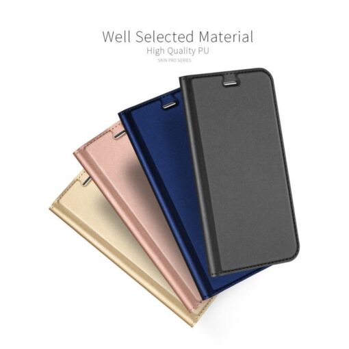 Samsung A55 kunstnahast kaaned kaarditaskuga DUX DUCIS Skin Pro sinine 8
