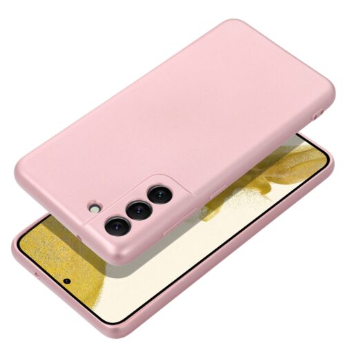 Samsung A55 umbris silikoonist METALLIC roosa scaled