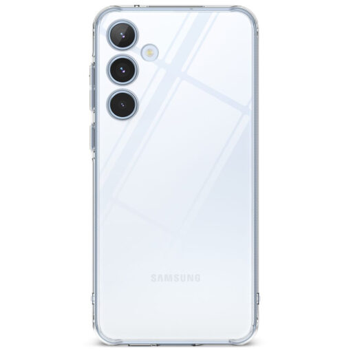Samsung A55 umbris silikoonist serva ja plastikust tagusega Ringke Fusion labipaistev 1